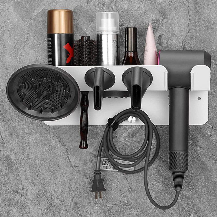 Wall Mounted Hair Dryer Bathroom Storage Rack Semis Online